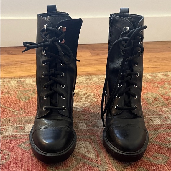 Marc Fisher, Black Lace-Up Boots, size 7 - Picture 2 of 9